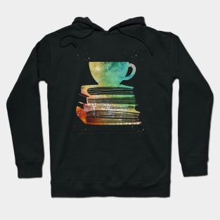 Cup of Tea with Books Hoodie